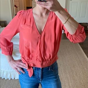 MADEWELL Silk Wrap Top